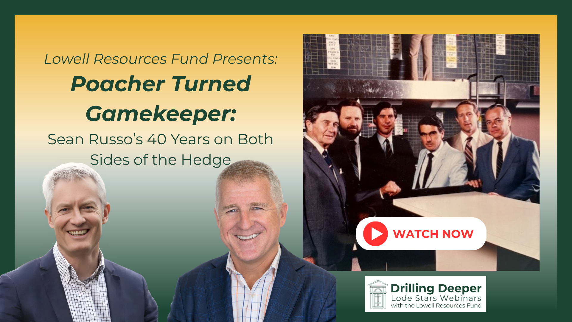 Poacher Turned Gamekeeper: Sean Russo’s 40 Years on Both Sides of the Hedge